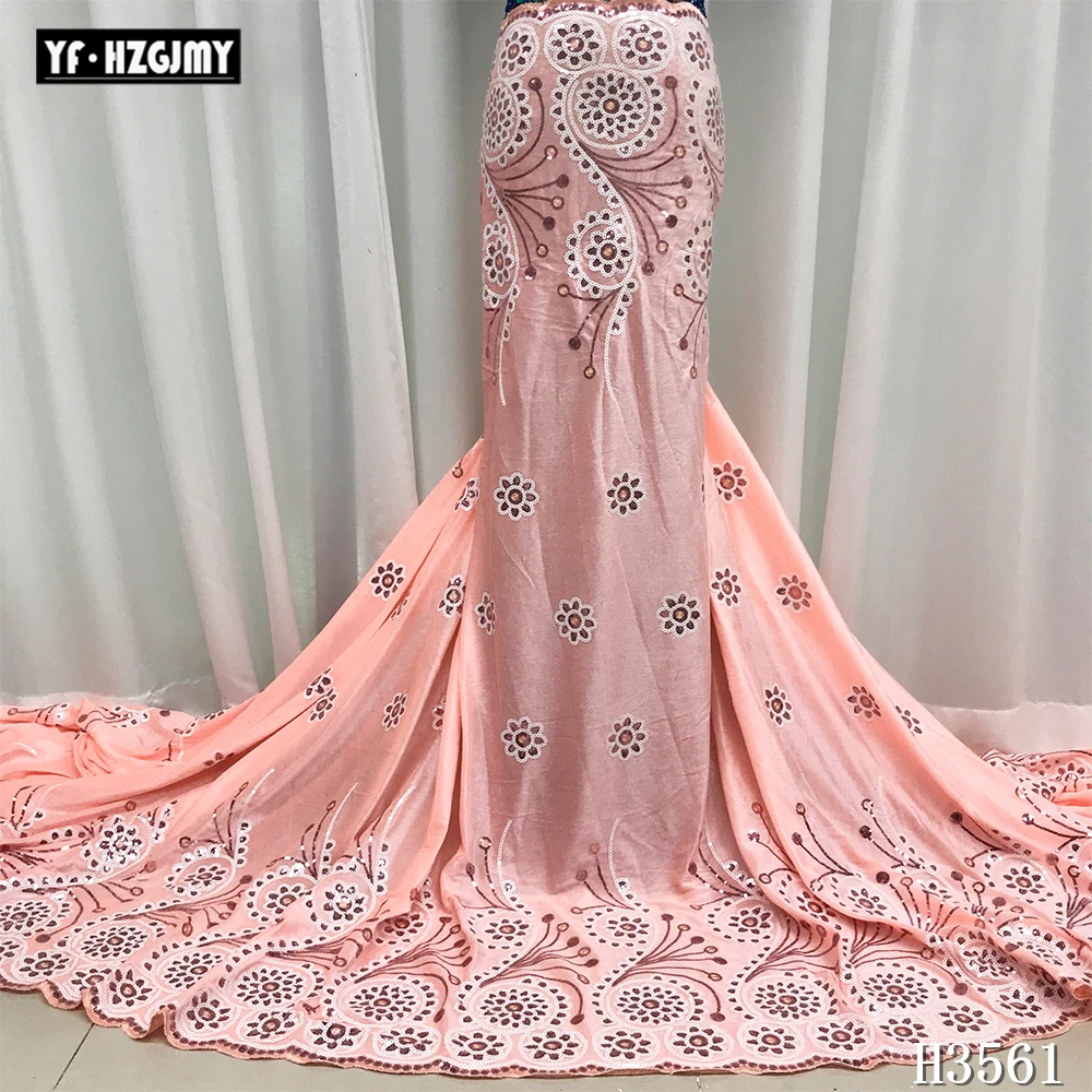 

2020 velvet lace fabric high quality african french lace fabric embroidery with sequins african french lace for party H3561