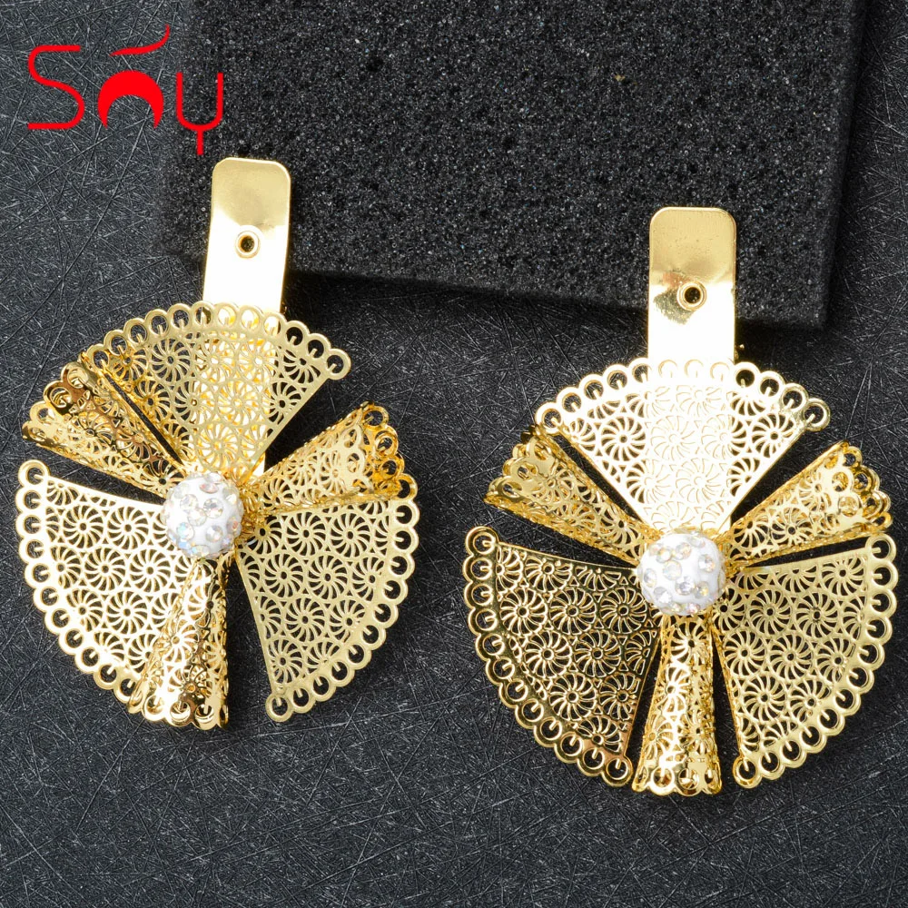 

Ювелирные изделия Sunny Jewelry в богемном стиле, модные серьги-клипсы, цветок, романтические изысканные высококачественные женские серьги для п...