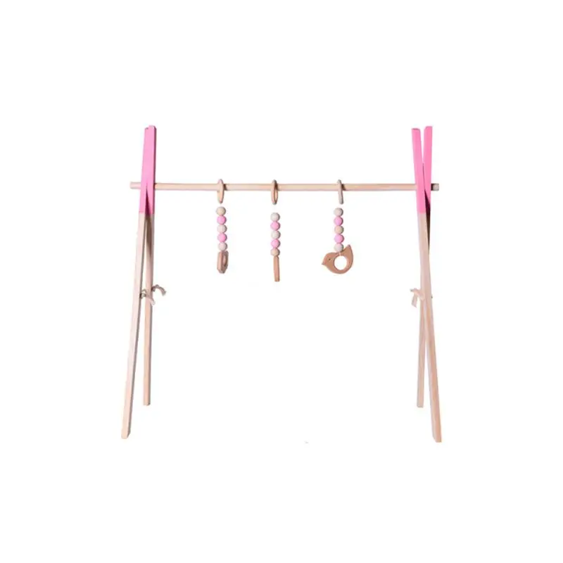 

Baby Wooden Play Gym Baby Foldable Activity Gym Frame Detachable Living Kids Bedroom Decoration Early Educational Toys