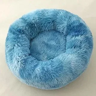 

Лежанка для собаки, круглая, длинная, плюшевая, для щенка, супер мягкая, зимняя, теплая, спальная, для собак, переносные товары для кошек