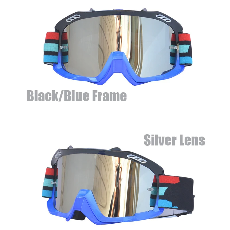 

Summer Motocross Goggles Sunglasses of Dirt-Bike Off-Road Biker Outdoor Men Women Motorcycle Helmet Sun-Glasses Free Lens+Bag