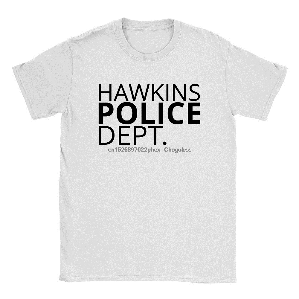 Мужская футболка Hawkins Police Dept посторонние вещи лучший подарок|Мужские футболки| |