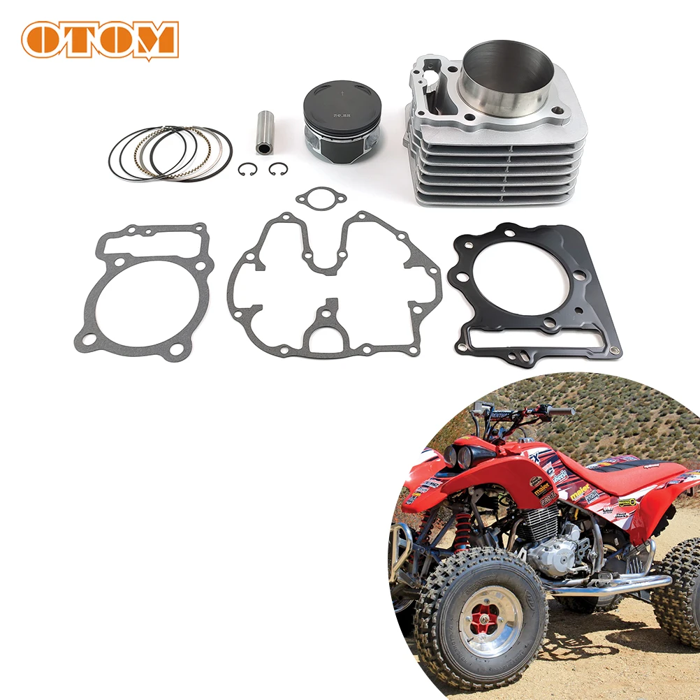 

Детали двигателя OTOM ATV, 89 мм, 440CC, комплект цилиндров с большим отверстием, комплект поршневых колец для квадроцикла HONDA Sportrax TRX400EX XR400R