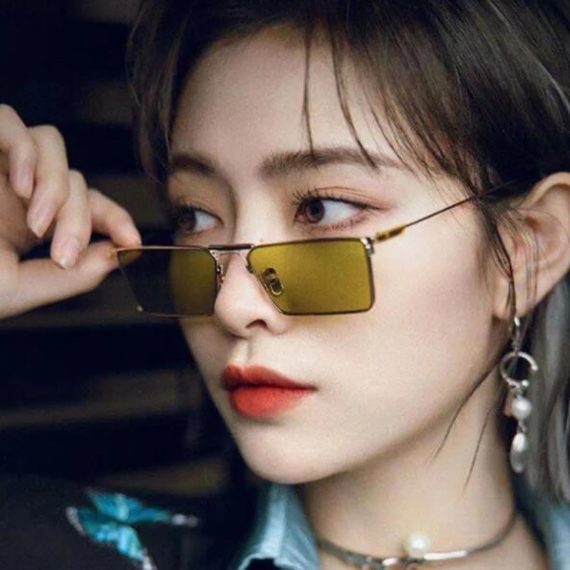 

New Style Women Sunglasses Fashion Rectangel Shape Street Style Decorative Glasses Good Quality Sunglasses for Women