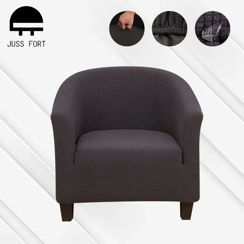 

Spandex Elastic Sofa Cover Stretch Leisure Cafe Club Chair Decor Protector Tub Couch Covers Waterproof Slipcover Armchair Cover