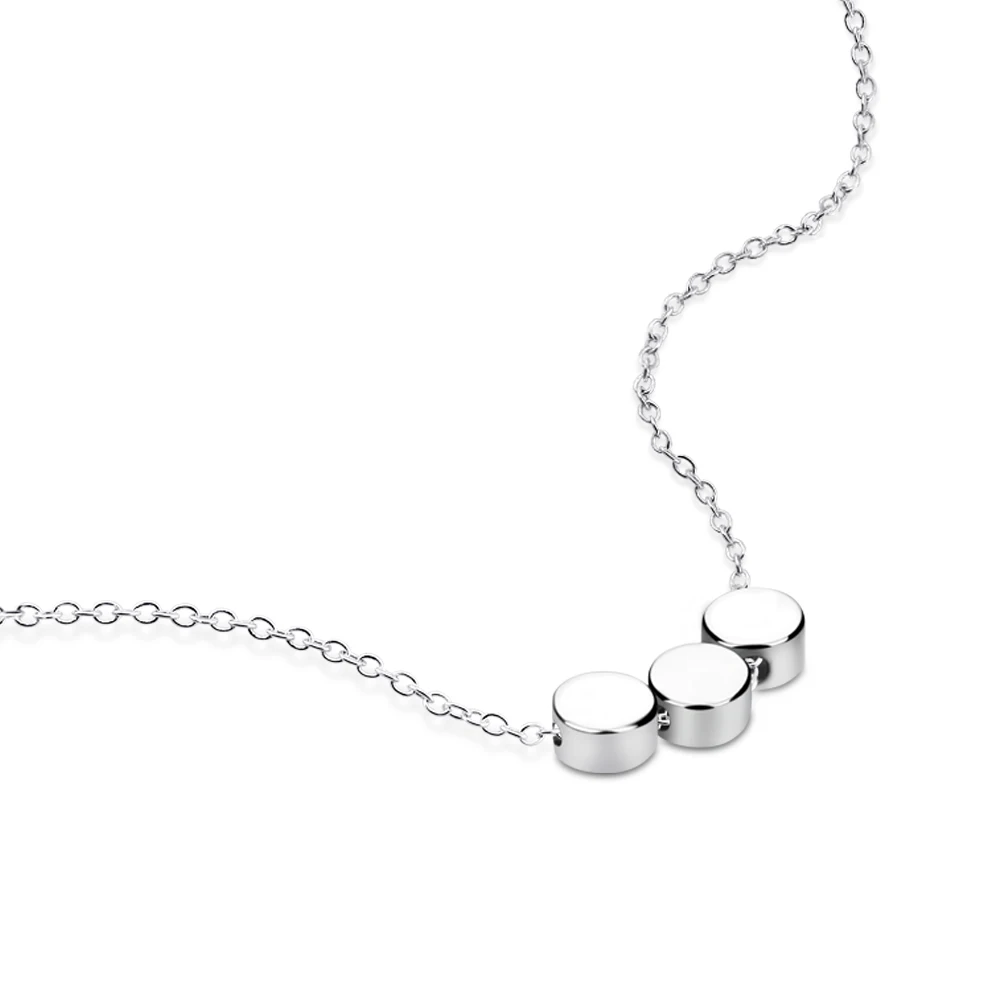 Простые серебряные ювелирные изделия женские модели ожерелье из стерлингового