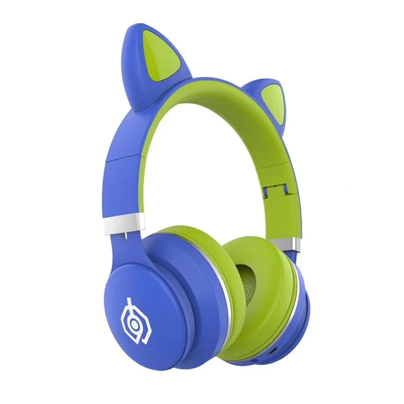 

LED Cat Ear Noise Cancelling Headphones Bluetooth 5.0 Kids Headset Girls Wireless Bluetooth Cat-Ear Headband Earphone With Mic