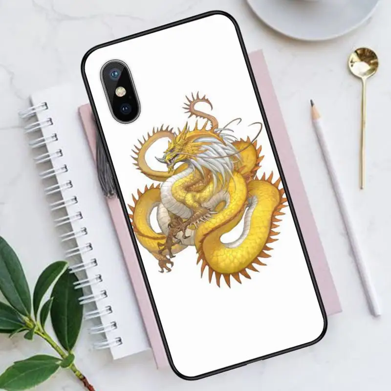 

Retro art chinese Dragon Phone Cases for iPhone 11 12 pro XS MAX 8 7 6 6S Plus X 5S SE 2020 XR Luxury brand shell funda coque