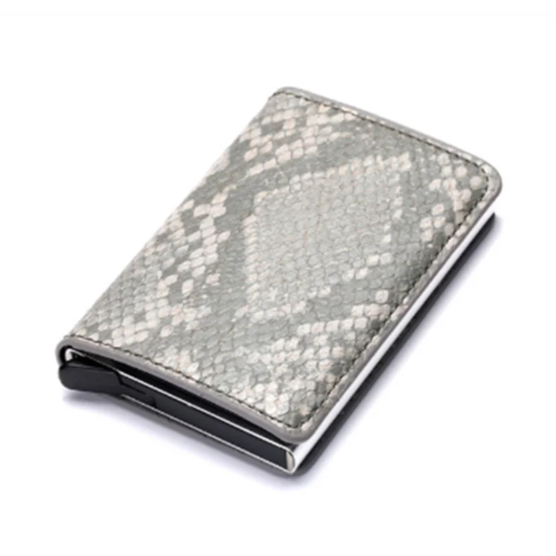 

Bycobecy Aluminum Box Credit Card Wallets RFID Blocking High Quality Slim Card Holders Solid Colorful Mini Wallet Wholesale