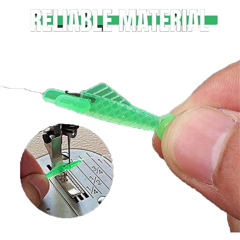 

10/5/3Pcs Fish Type Auto Needle Threader Wire Loop DIY Simple Threader For Sewing Embroidery Machine Simple Needle Fast Threader