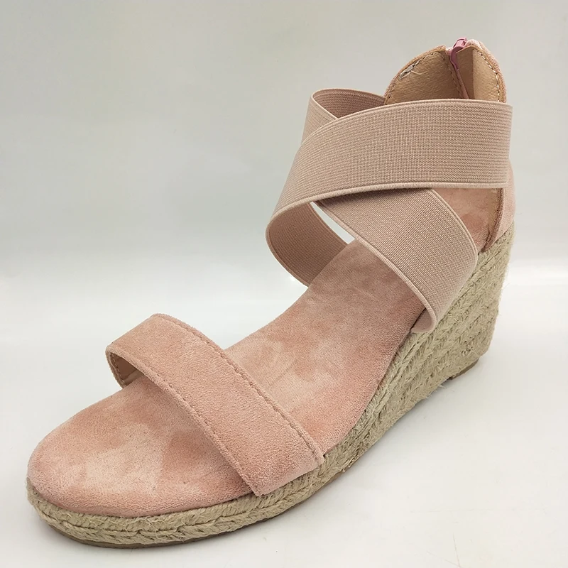 

Sandals for Women Open Toe Casual Wedges Sandal Cross Ankle Strap for Summer A66