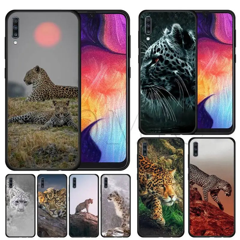 

Leopard Phone Case For Samsung S6 S7 Edge S8 S9 S10 S10E S20 S21 Plus Cover Fundas Coque