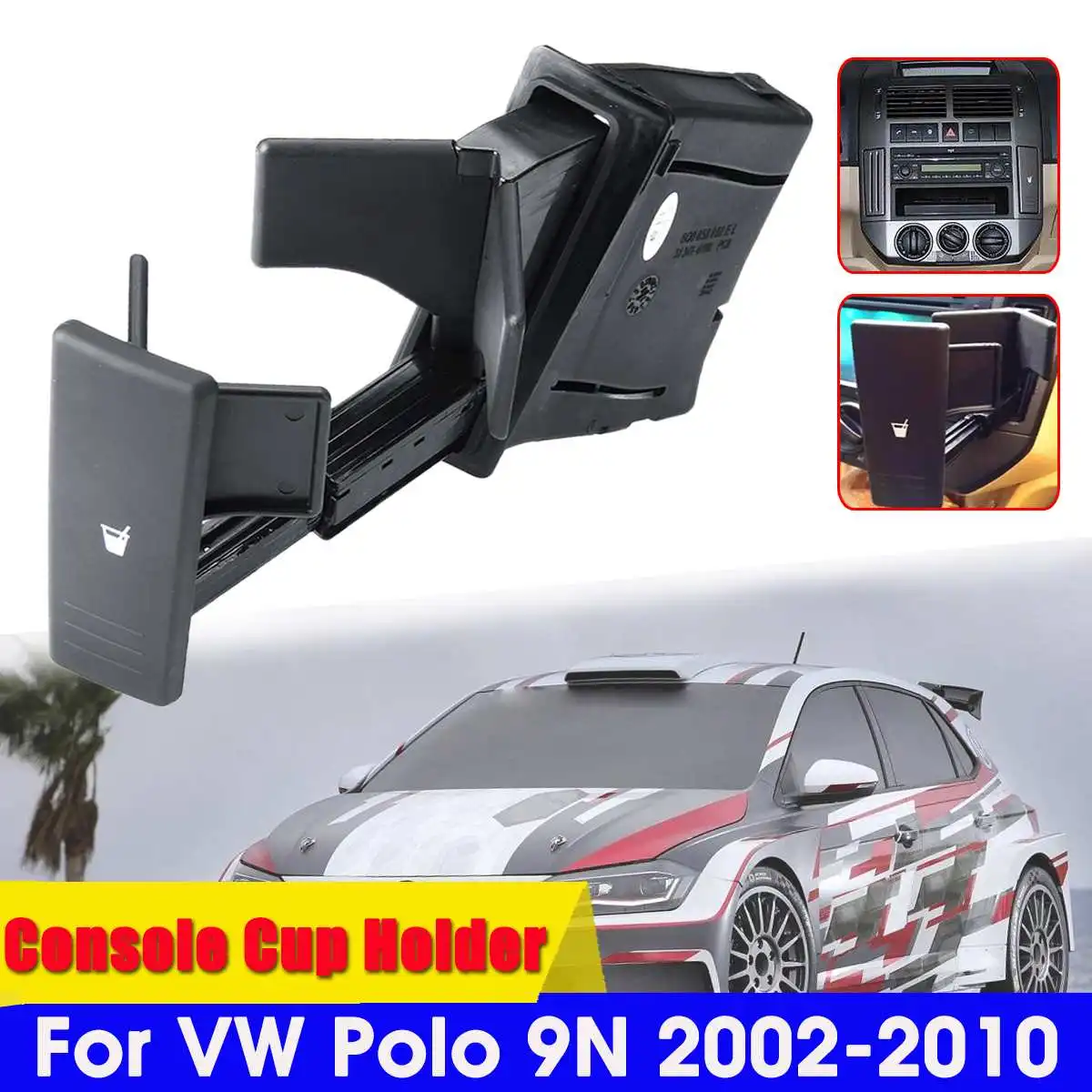 Автомобильный держатель для стаканчиков органайзер для Volkswagen Polo 9N 2002-2010 бутылка для воды бутылка для напитков держатель для хранения коробка авто аксессуары