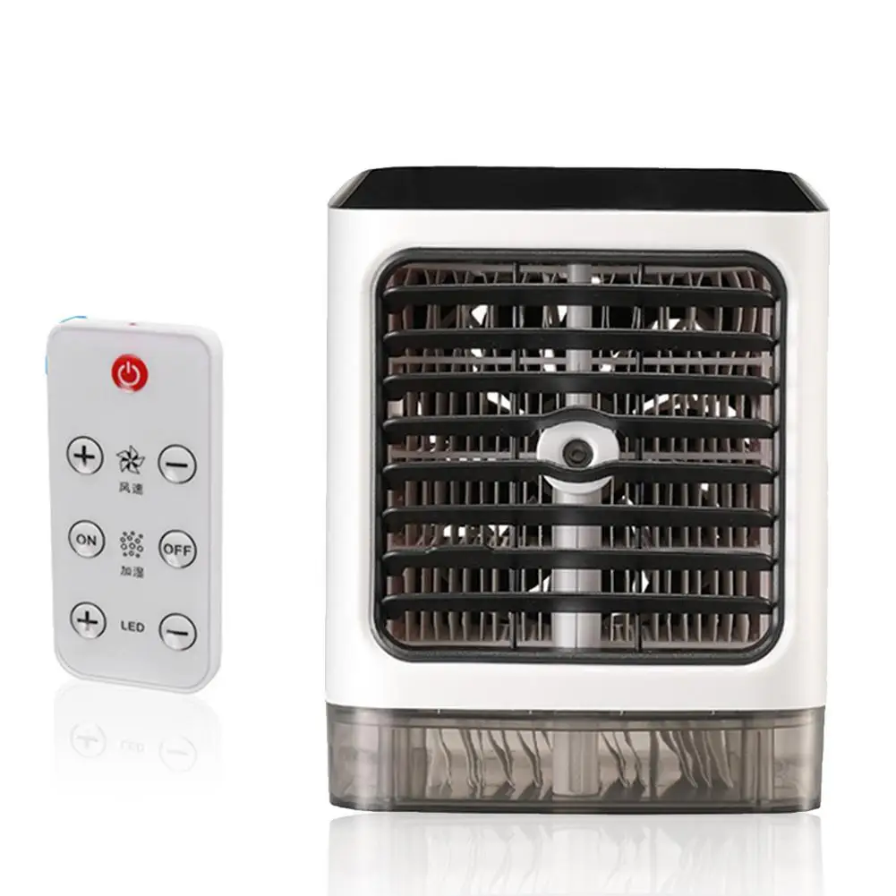 

Portable Air Humidifier Cooler Small Air Conditioner Fan USB Desktop 3Speed