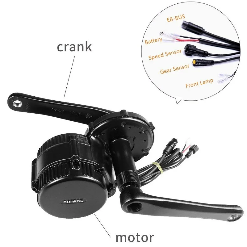 48V 750W Bafang BBS02B середине приводной двигатель Conversion Kit с Батарея KitLock 12AH/17.5Ah samsung сотовый велосипед Батарея