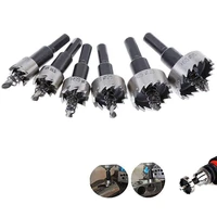 15 50mm hss drill bit set holesaw hole saw cutter drilling kit hand tool for wood stainless steel metal alloy cutting