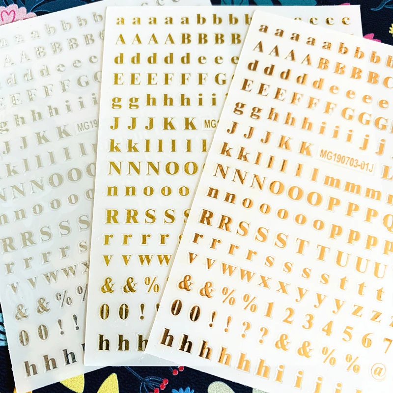 Новые Красочные английский alphabet3d дизайн ногтей наклейки для Наклейка штамповки