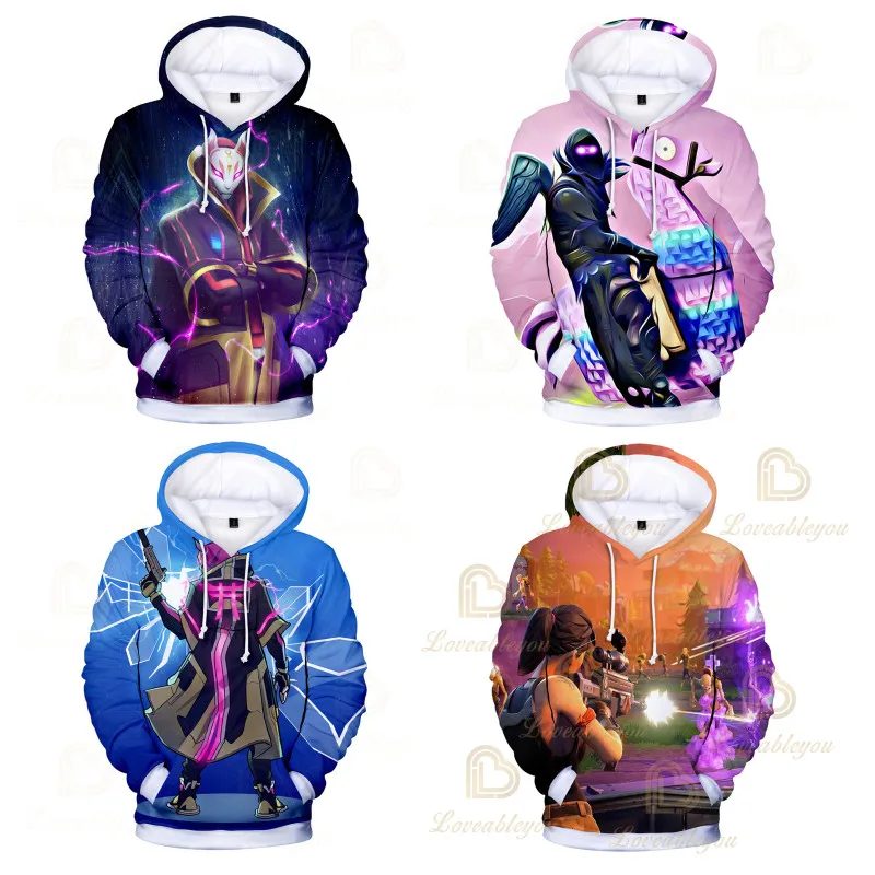 

Men Women Fortnite Hoodie Battle Royale Streetwear Game 3d Print Harajuku Sweatshirt Long Sleeve Tops Teen Clothes