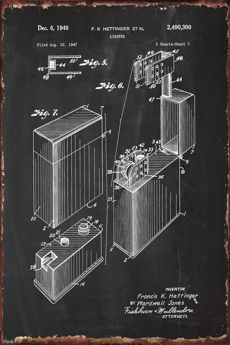 

1947 зажигалка, лакированные жестяные пластины для рисования, декор для стен, декор комнаты, ретро, винтажный металлический знак, жестяной зна...