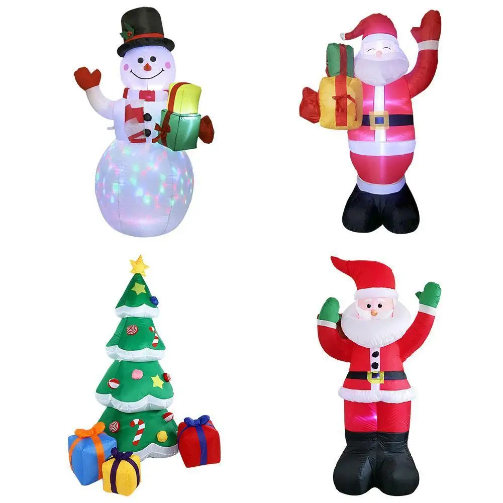 

Inflatable Snowman Christmas Dolls Santa Claus Model With LED Light Inflatable Christmas Tree Outdoor Xmas New Year's Decor 2022