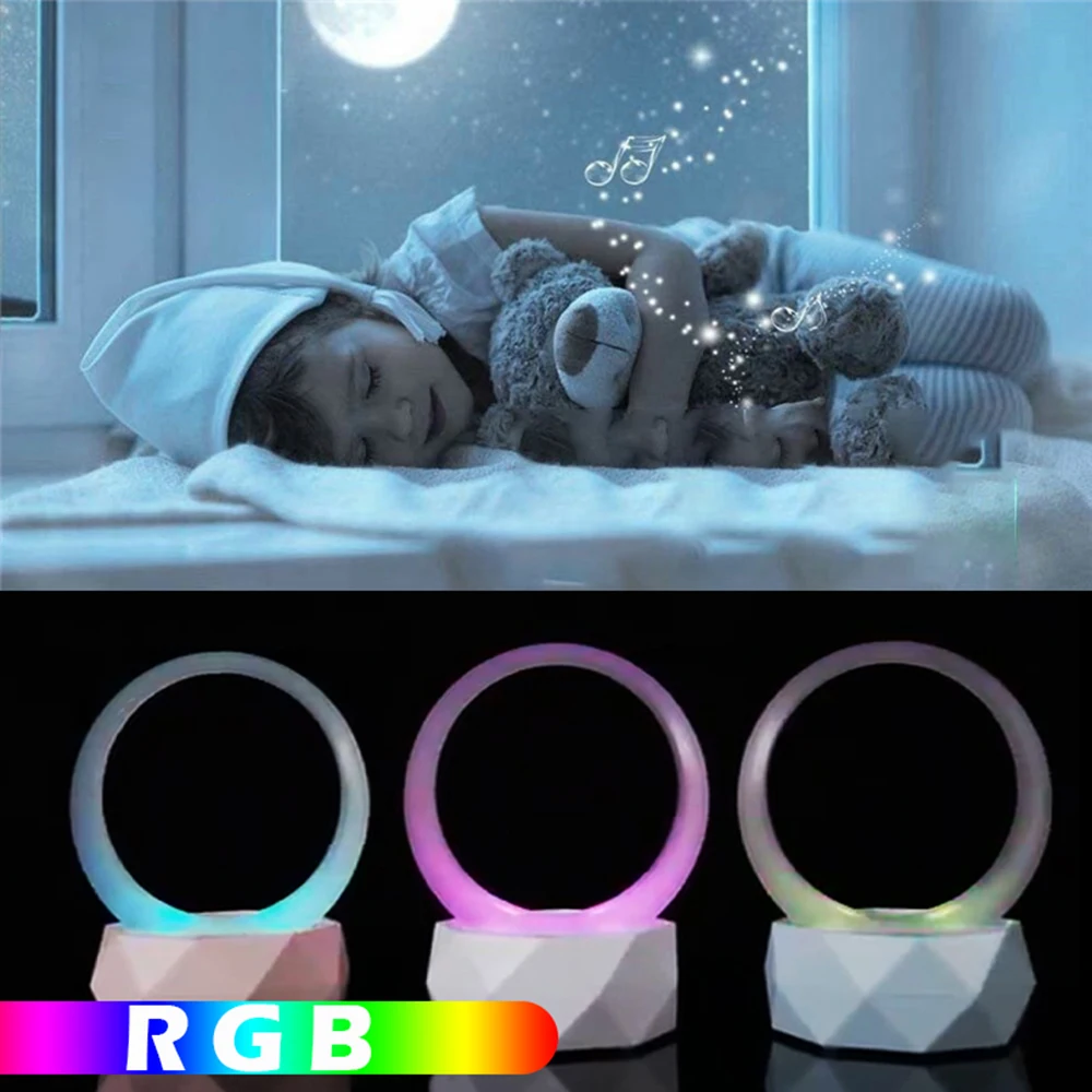 Ночник с Bluetooth динамиком портативный беспроводной динамик перезаряжаемый