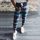 Джоггеры Tie Dye, длинные женские спортивные брюки с завышенной талией, свободные брюки, летняя уличная одежда 2020, женская одежда 3xl # A3