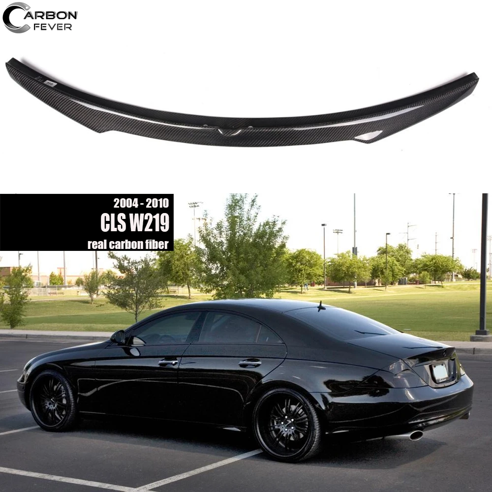 Для CLS Class W219 Задняя Крышка багажника спойлер крыло подходит для 2004 2010 Sedan 350 400 450 500
