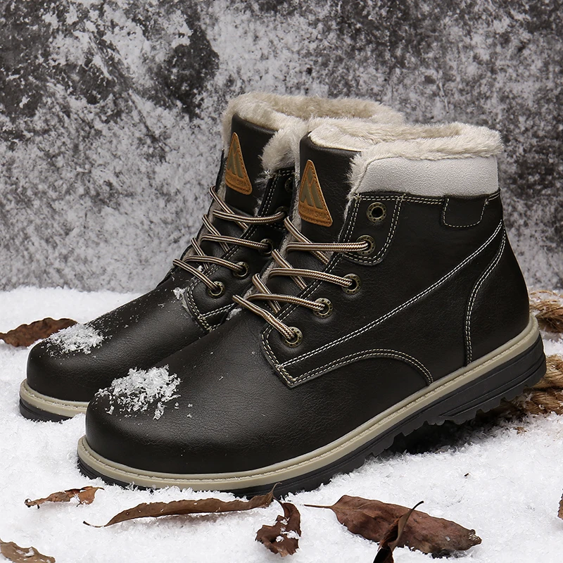 Водонепроницаемая зимняя обувь мужские горные кроссовки уличные зимние ботинки