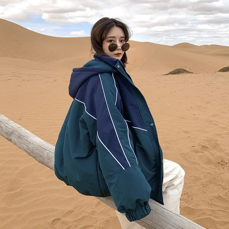Plush Thick Thick Warm Jacket Autumn and Winter New Trend Fashion Korean Simple Loose Hong Kong Style Hooded Cardigan Jacket