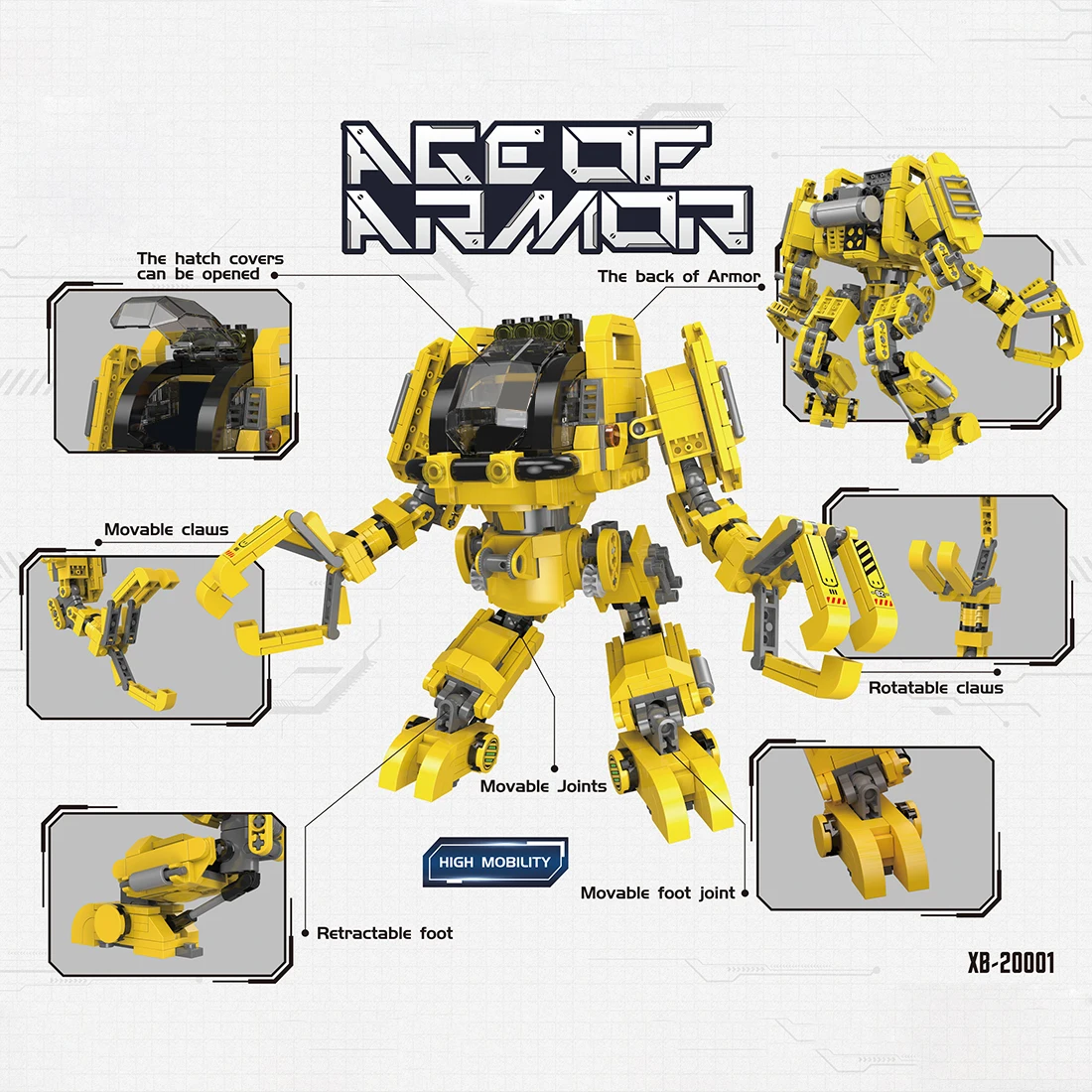 

779Pcs Transformation Engineering Mecha Vehicle Model Educational Building Blocks Toy educational toys for kids gifts