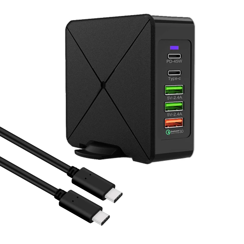 USB быстрое зарядное устройство 75 Вт PD Type C 45 для MacBook Xiaomi ASUS ноутбука быстрой