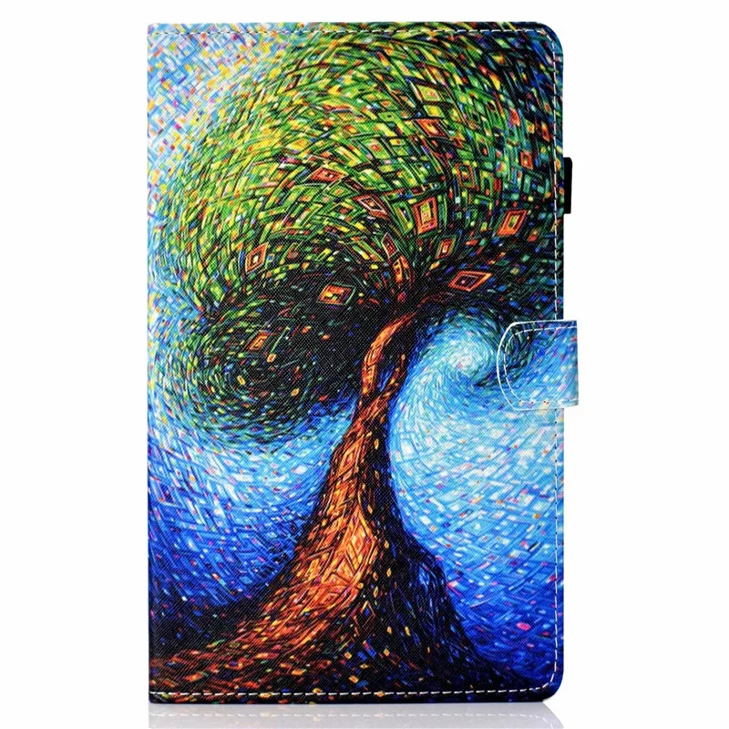 tree Чехол для samsung Tab A10.1 чехол для планшета защитная Подставка для samsung Galaxy Tab A 10,1 T510 T515 SM-T510 - Цвет: tree