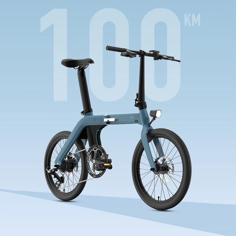 Складной электрический велосипед BMX Fiido D11 36 В 100 Ач км съемный литиевый