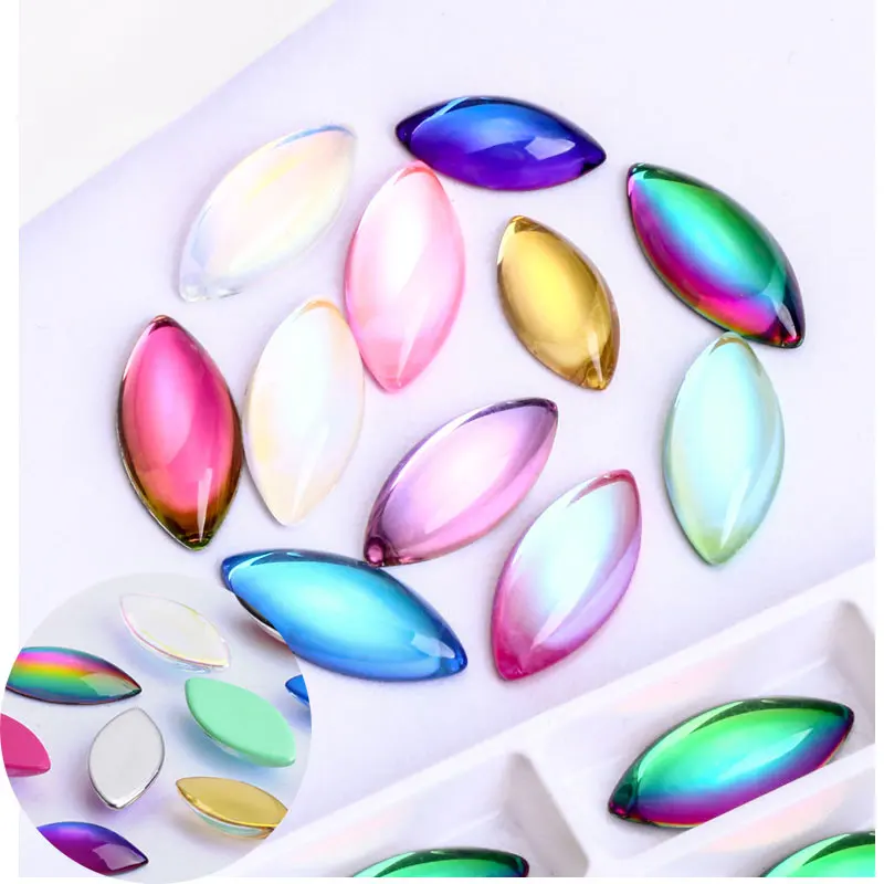AB 3D ногтей Стразы со стразами с металлизированными украшениями блестящие дизайн