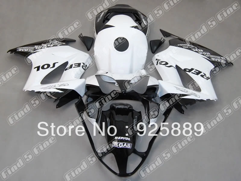 

White Black For HONDA VFR800 02-07 VFR800RR 02 03 04 05 06 07 VFR 800 2002-2007 2002 2003 2004 2005 2006 2007 ABS Fairing Kit