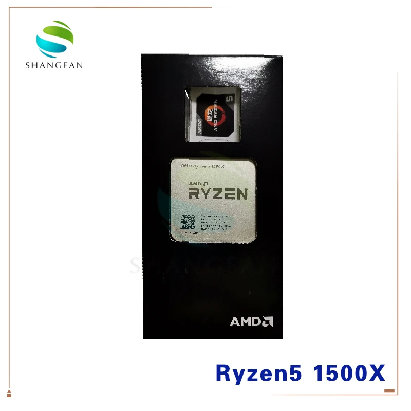 Процессор AMD Ryzen 5 1500X R5 1500X3,5 GHz четырехъядерный процессор L3 = 16M 65W YD150XBBM4GAE Socket AM4 с охлаждающим вентилятором