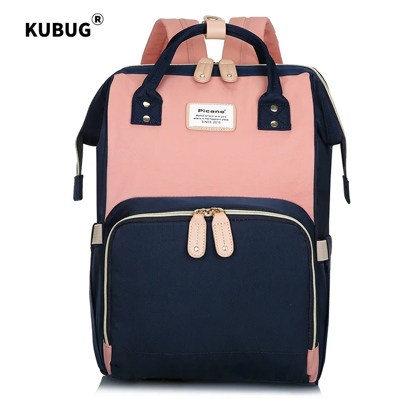 KUBUG Large Mummy Bag  Hand Bag Travel Maternity Backpack Diaper Baby Backpack Multi-function Nursing Bag