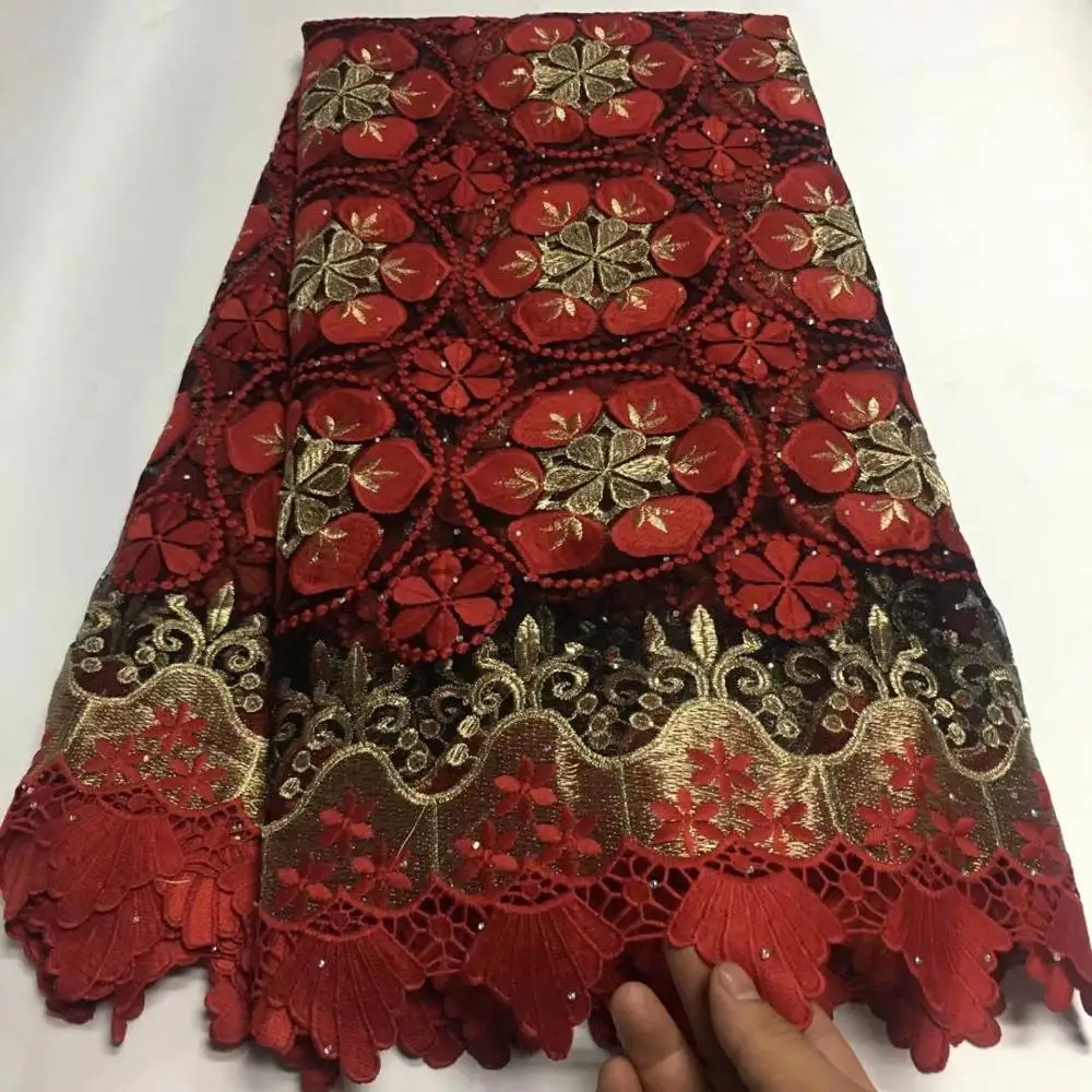 

African Guipure Net Lace Fabric High Quality Swiss Voile Lace Fabrics Fashion Embroidery French Tulle Lace Fabric For dress