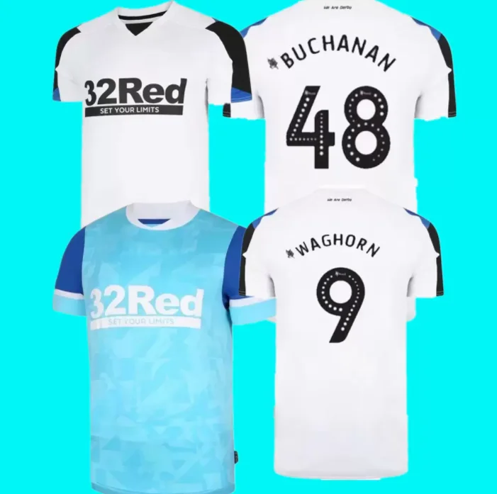 

21/ 22 Derby County Jersey 2021 2022 Home and Away Jersey LAWRENCE BOGLE WAGHORN maillot de football shirt