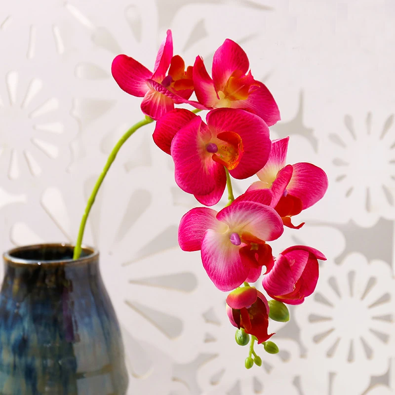 60-100 см реальные сенсорные длинные искусственная Орхидея Бабочка цветы украшения