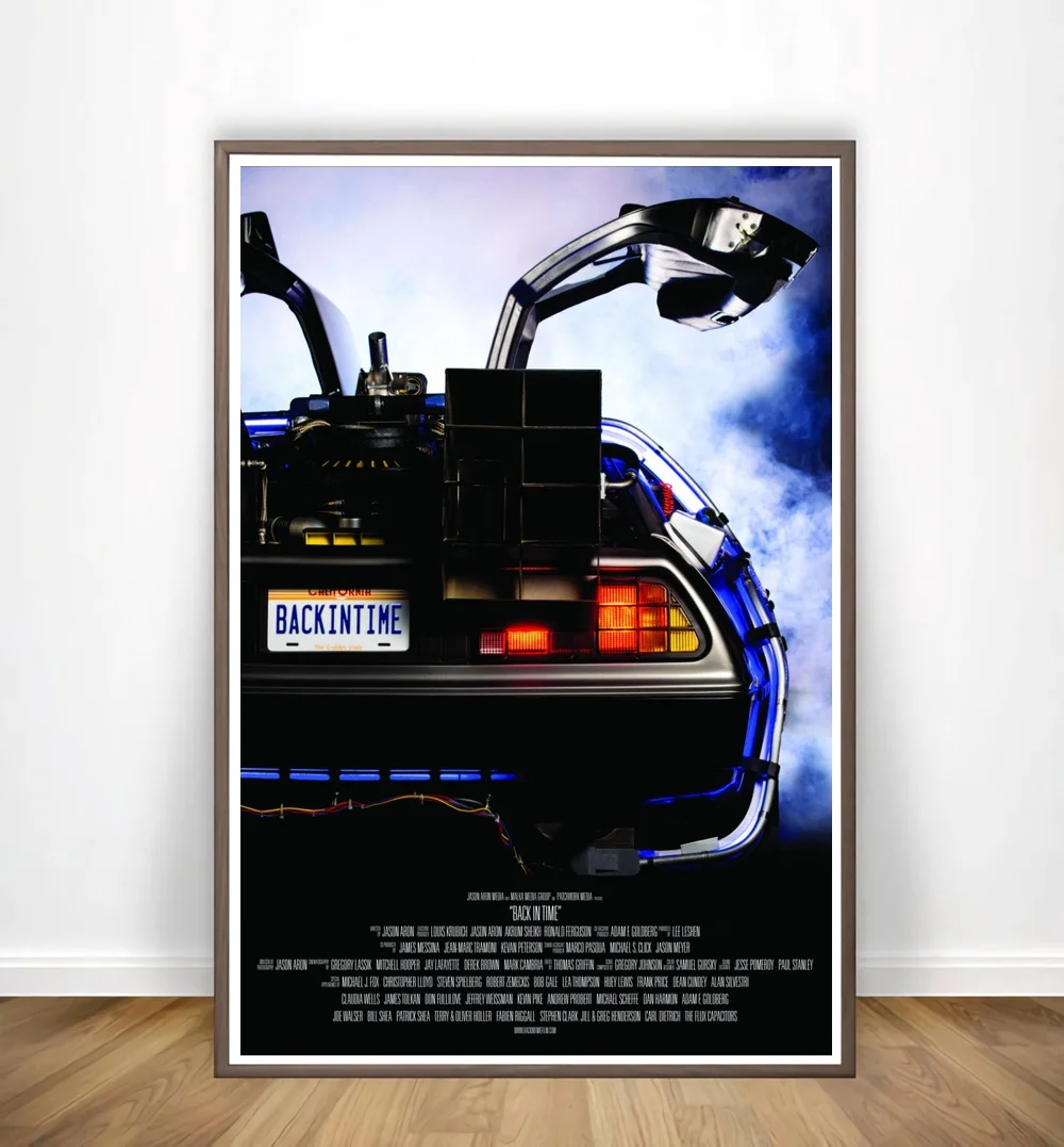 Назад в будущее кино постер стены искусства холст живопись гостиной домашний