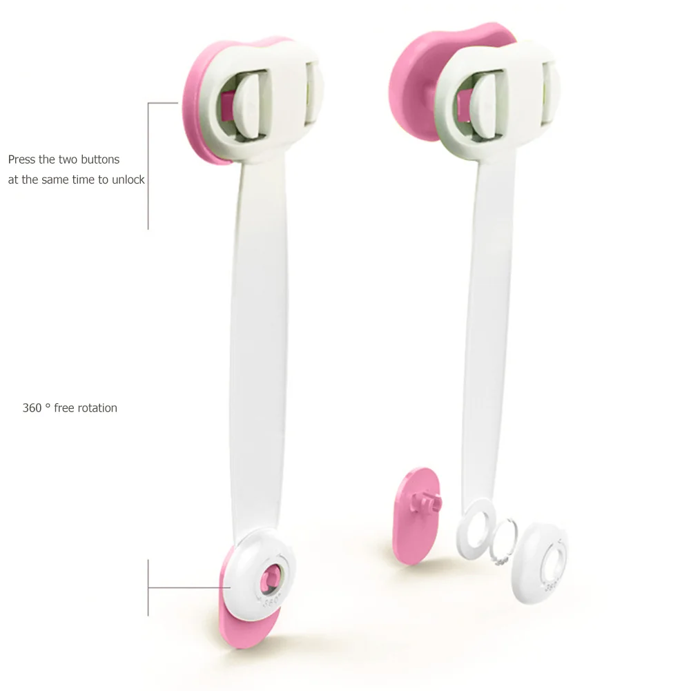 

Children Wardrobe Safety Lock Child Proof Blocker Baby Safety Cabinet Lock Strap Kids Safety Plastic Protection Safety Lock