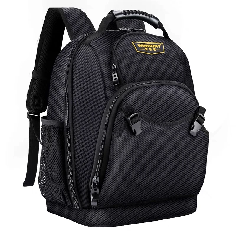 Men's Large Capacity Electrician Tool Backpack Multifunctional Maintenance Installation Portable Thick Wear-Resistant Backpack