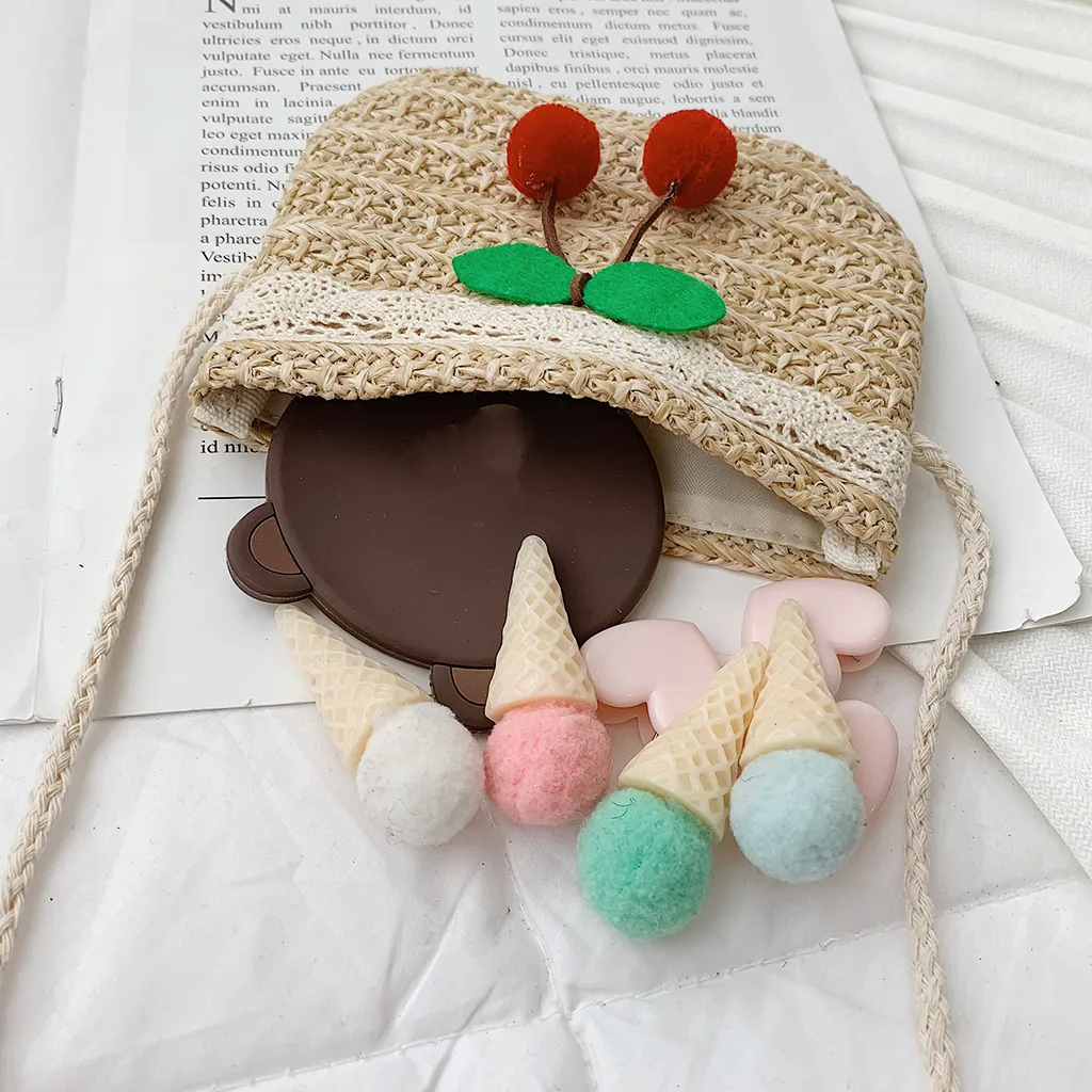 Женская Ручная плетеная Сумка из ротанга Дамская Соломенная Сумочка пляжная