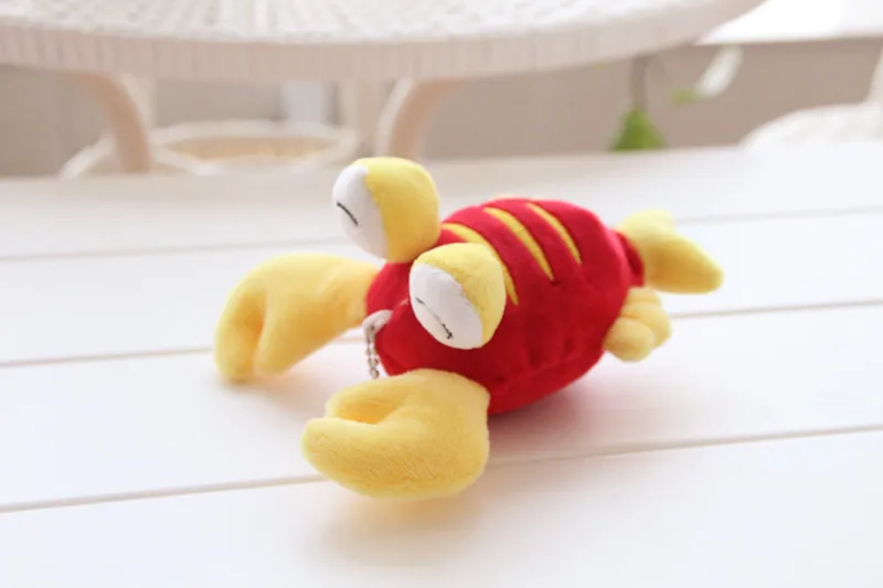 Новинка 15 см плюшевая Милая яркая набивная мягкая подвесная Сумка-карабин яркий