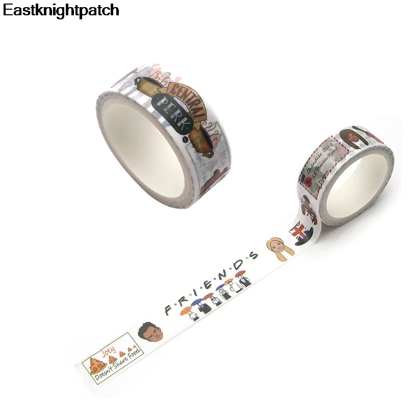 

Friends tv show Cartoon funny DIY Scrapbooking Sticky Adhesive washi Paper Masking Tape Printed Patterns stickers decals E0136