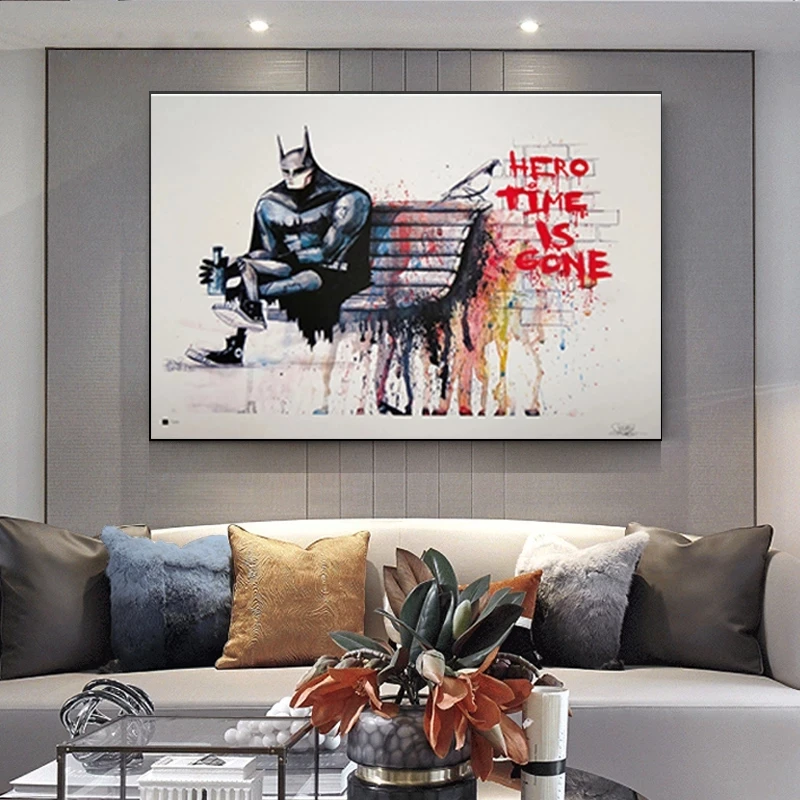

Marvel Canvas HD Printed Avengers Painting Wall Art Super Heroes Poster Retro Home Decor Pictures Living Room Modular No Frame