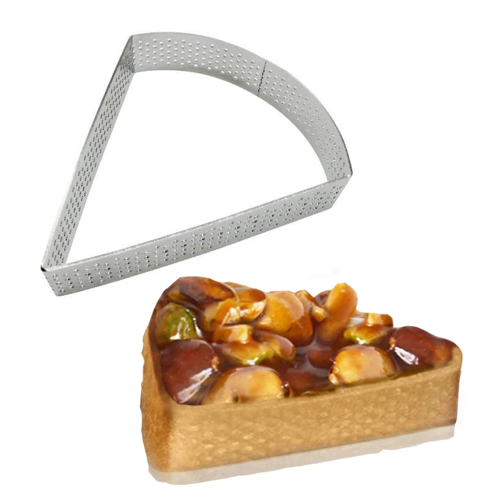 

2/4/6/8 шт. веерообразная Нержавеющая сталь тартов кольцо рыбных закусок торта Формы для Мусса печенье выпечка резец круга перфорированные пи...