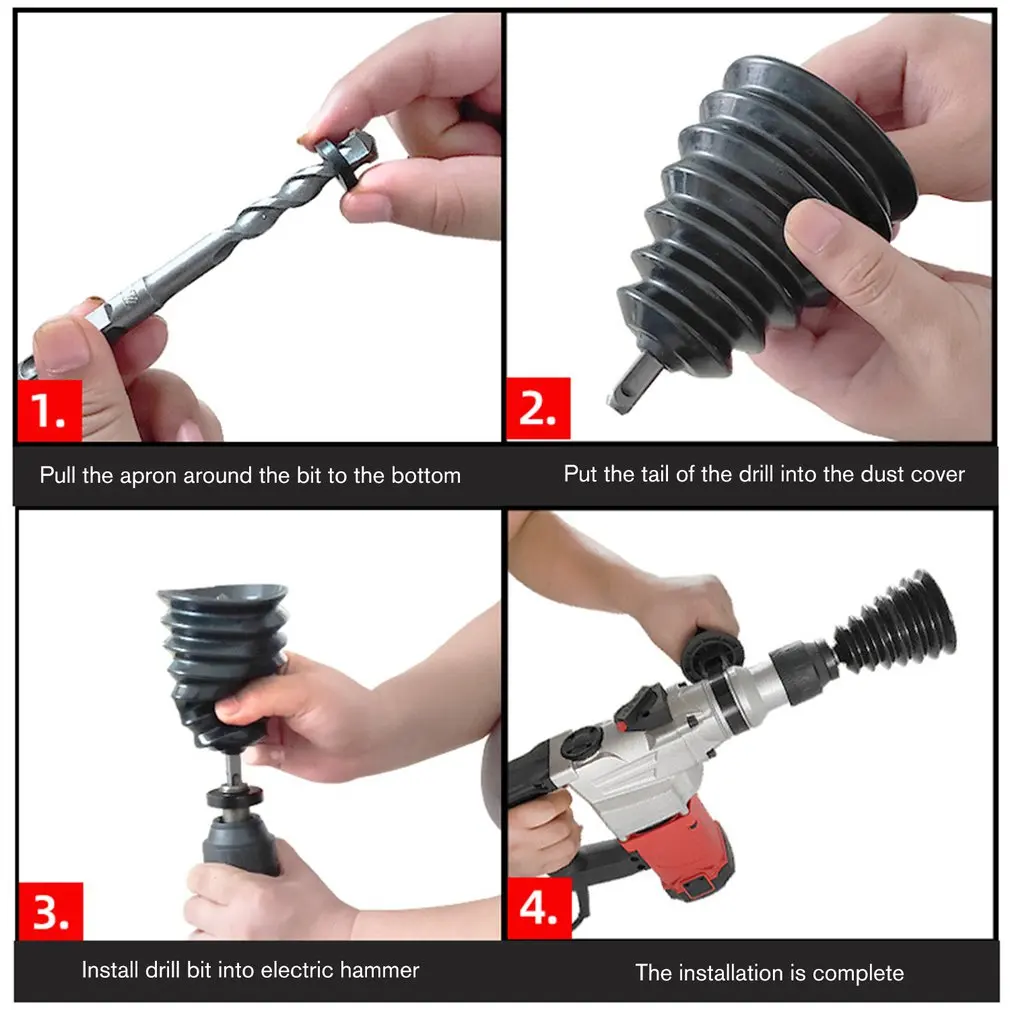 Пылезащитный чехол для дрели комплект насадок ударной масштабируемый резиновый