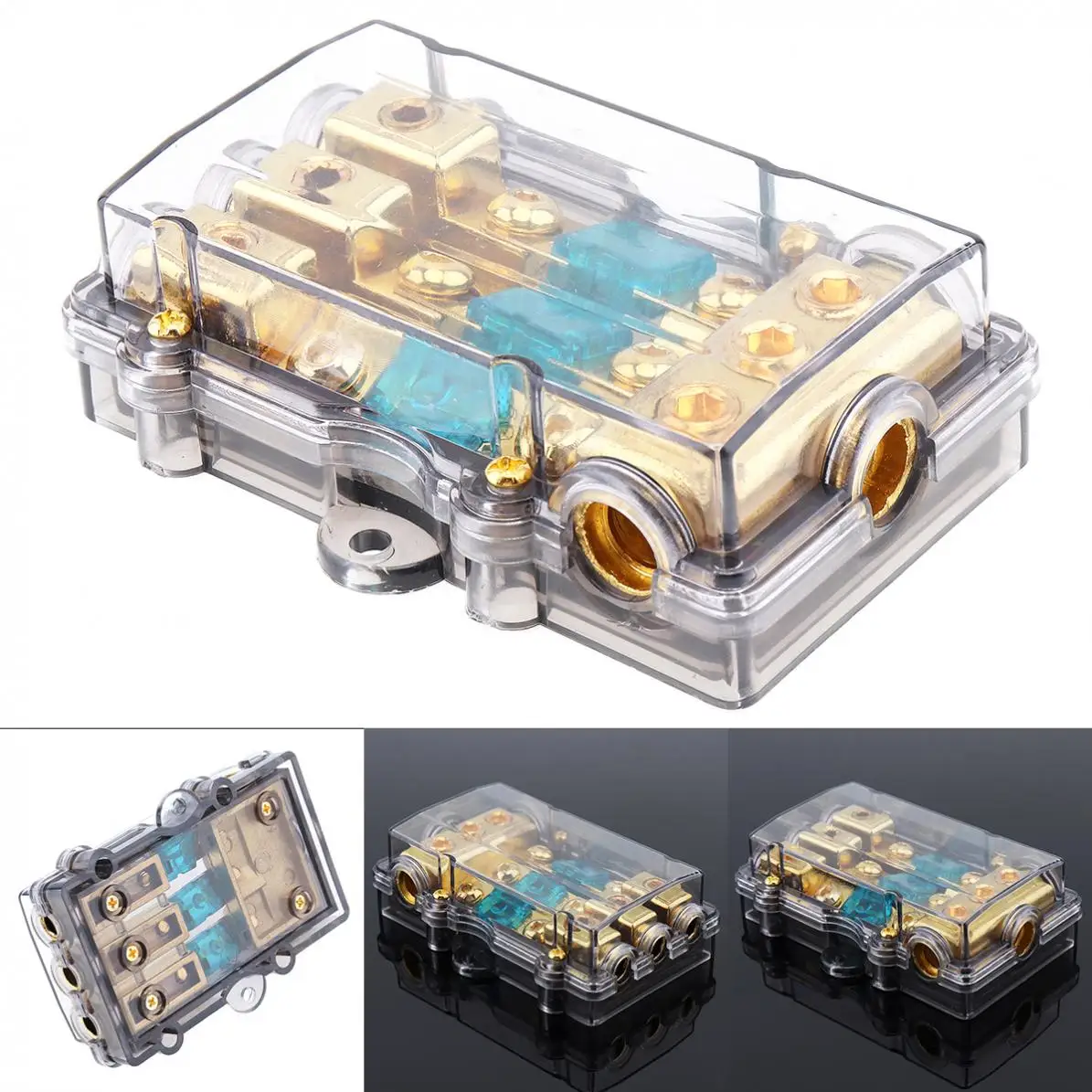 

Универсальный 60A 1 в 3 способа с медным покрытием автомобильный стерео аудио держатель предохранителя питания для автомобиля лодки и других ...